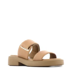 Best Sale EOS Footwear ELENI LEATHER HEEL SLIDE SANDALS