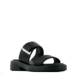 Best Sale EOS Footwear ELENI LEATHER HEEL SLIDE SANDALS
