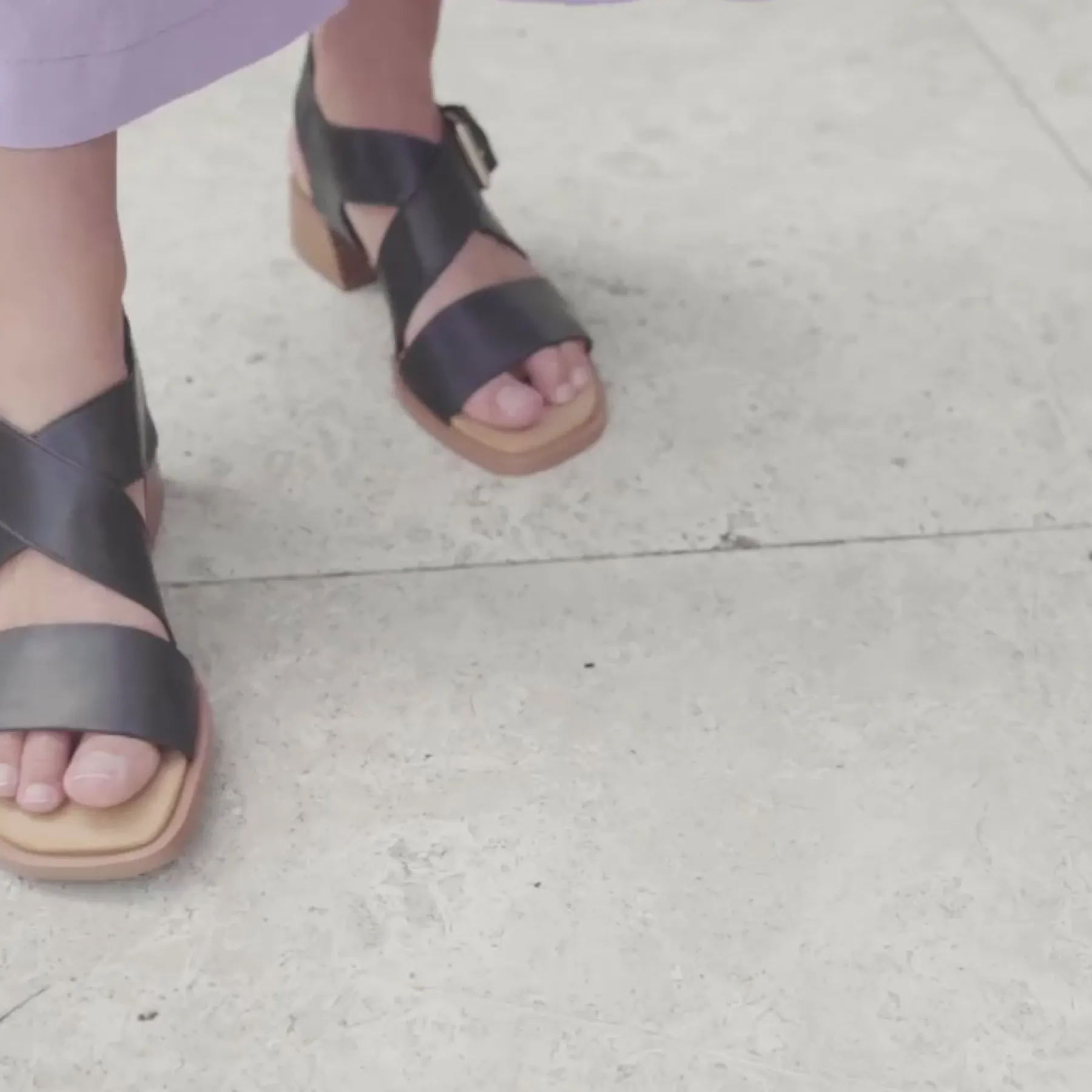 Shop EOS Footwear ELLI ANKLE STRAP SANDALS LEATHER