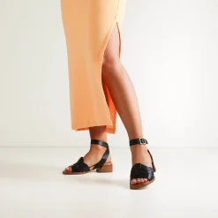 New EOS Footwear ELSA HEEL SANDALS LEATHER