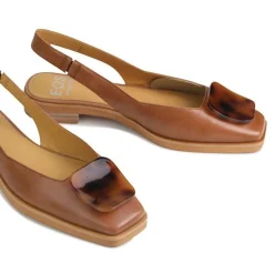 Fashion EOS Footwear ESSY SLING-BACK FLATS LEATHER