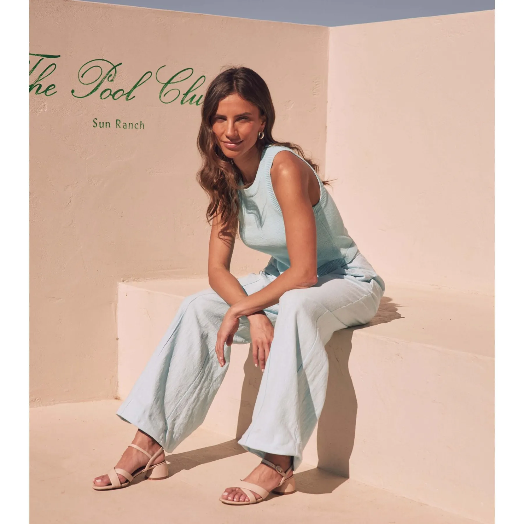 Cheap EOS Footwear FIORA LEATHER BLOCK HEEL SANDALS