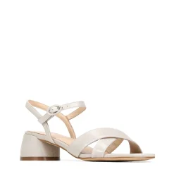 Cheap EOS Footwear FIORA LEATHER BLOCK HEEL SANDALS