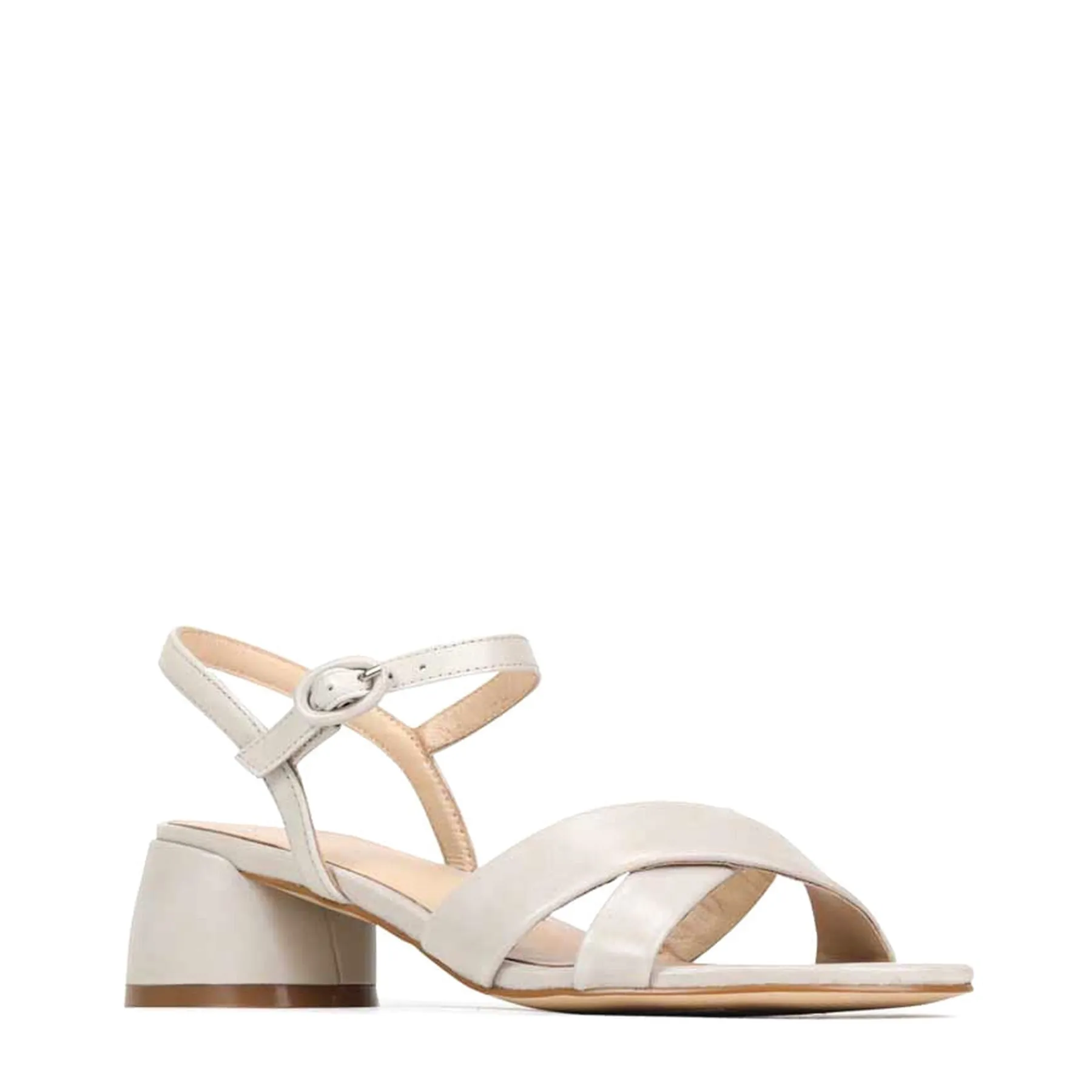 Cheap EOS Footwear FIORA LEATHER BLOCK HEEL SANDALS