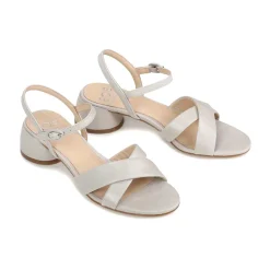 Cheap EOS Footwear FIORA LEATHER BLOCK HEEL SANDALS