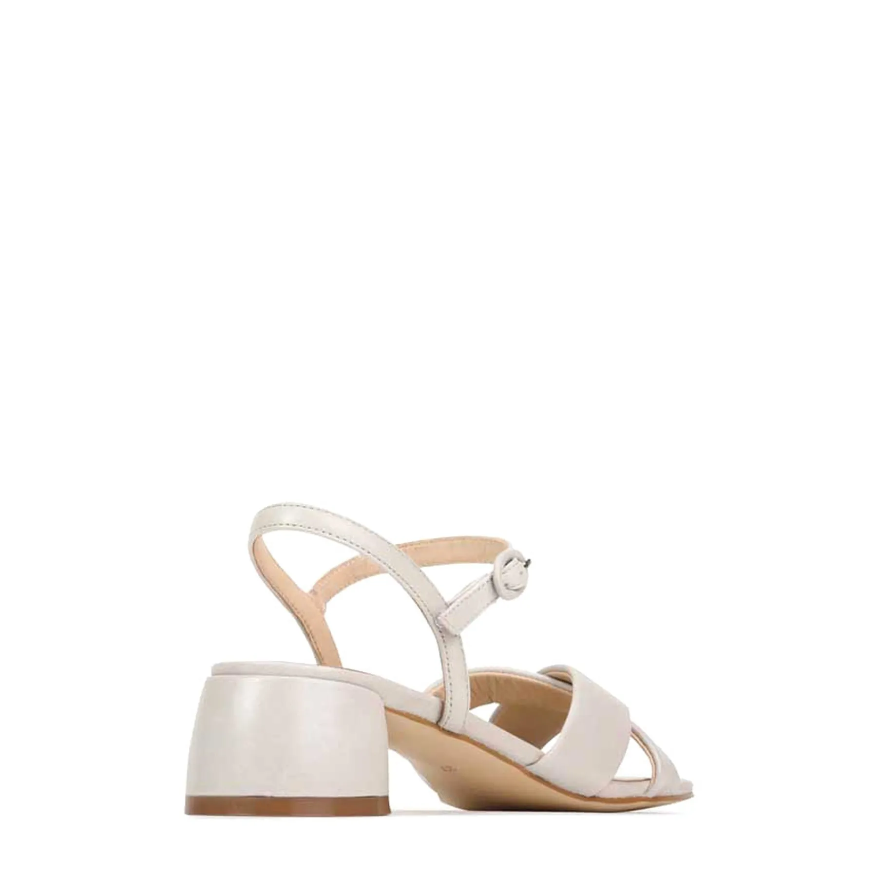 Cheap EOS Footwear FIORA LEATHER BLOCK HEEL SANDALS