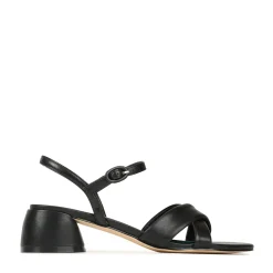Cheap EOS Footwear FIORA LEATHER BLOCK HEEL SANDALS