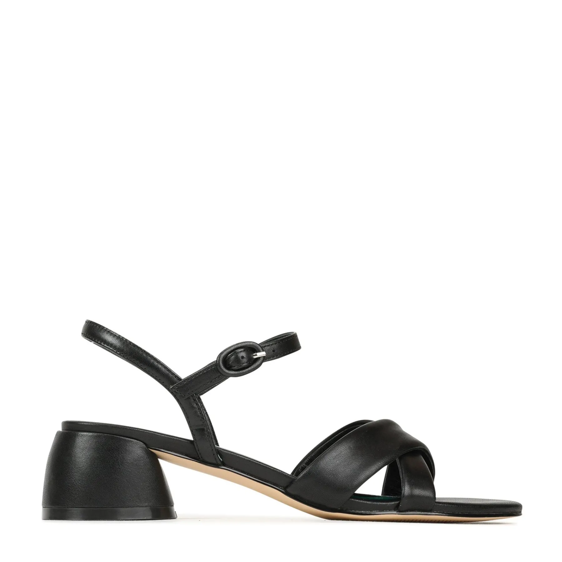 Cheap EOS Footwear FIORA LEATHER BLOCK HEEL SANDALS