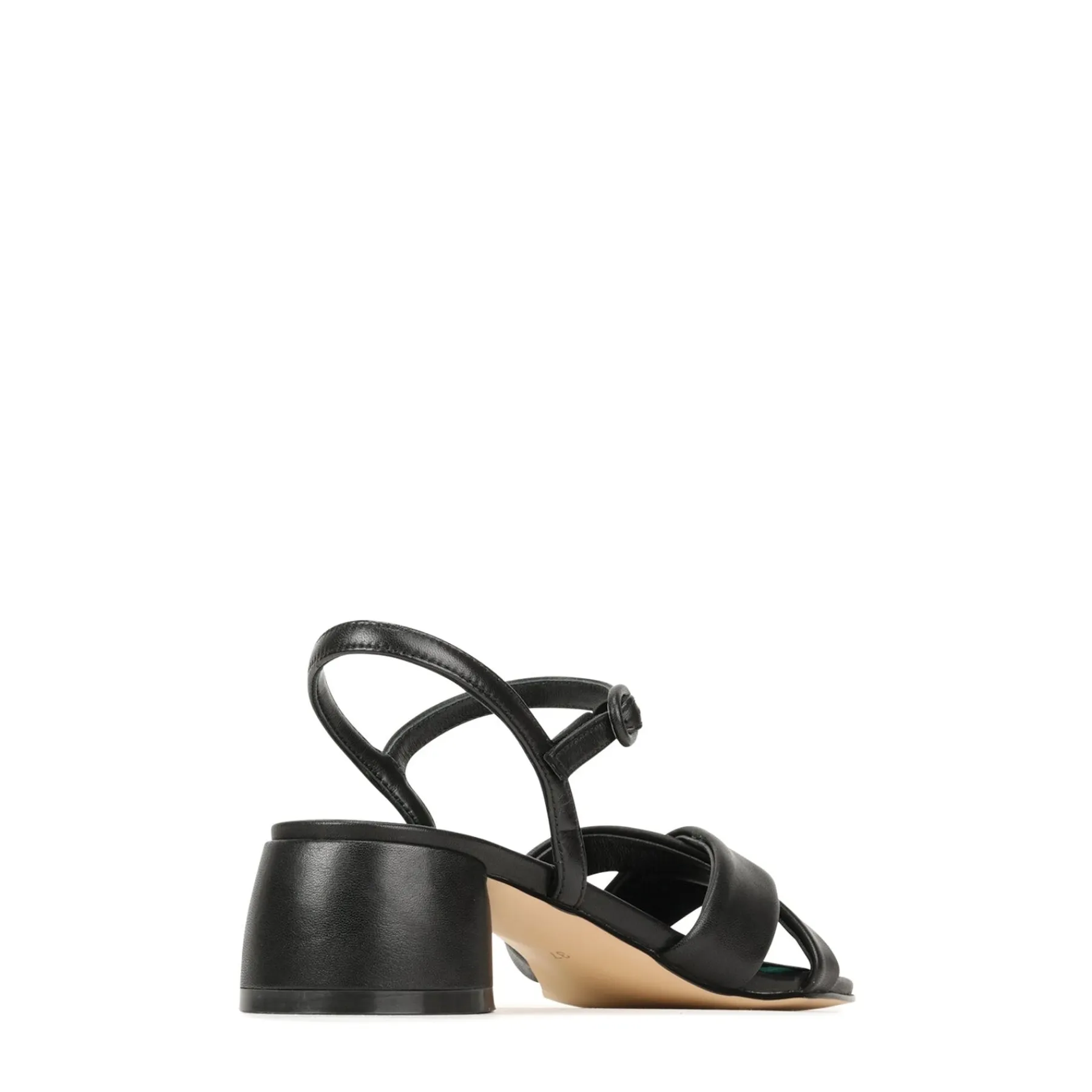Cheap EOS Footwear FIORA LEATHER BLOCK HEEL SANDALS