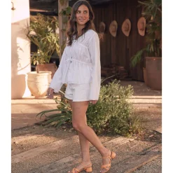 Cheap EOS Footwear FIORA LEATHER BLOCK HEEL SANDALS