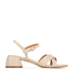 Cheap EOS Footwear FIORA LEATHER BLOCK HEEL SANDALS