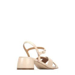 Cheap EOS Footwear FIORA LEATHER BLOCK HEEL SANDALS