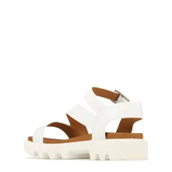 New EOS Footwear FLIGHER PLATFORM SANDALS LEATHER White