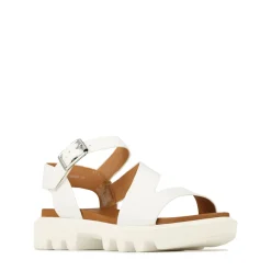 New EOS Footwear FLIGHER PLATFORM SANDALS LEATHER White