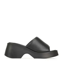 Best EOS Footwear FLORIA LEATHER CHUNKY WEDGE SANDALS
