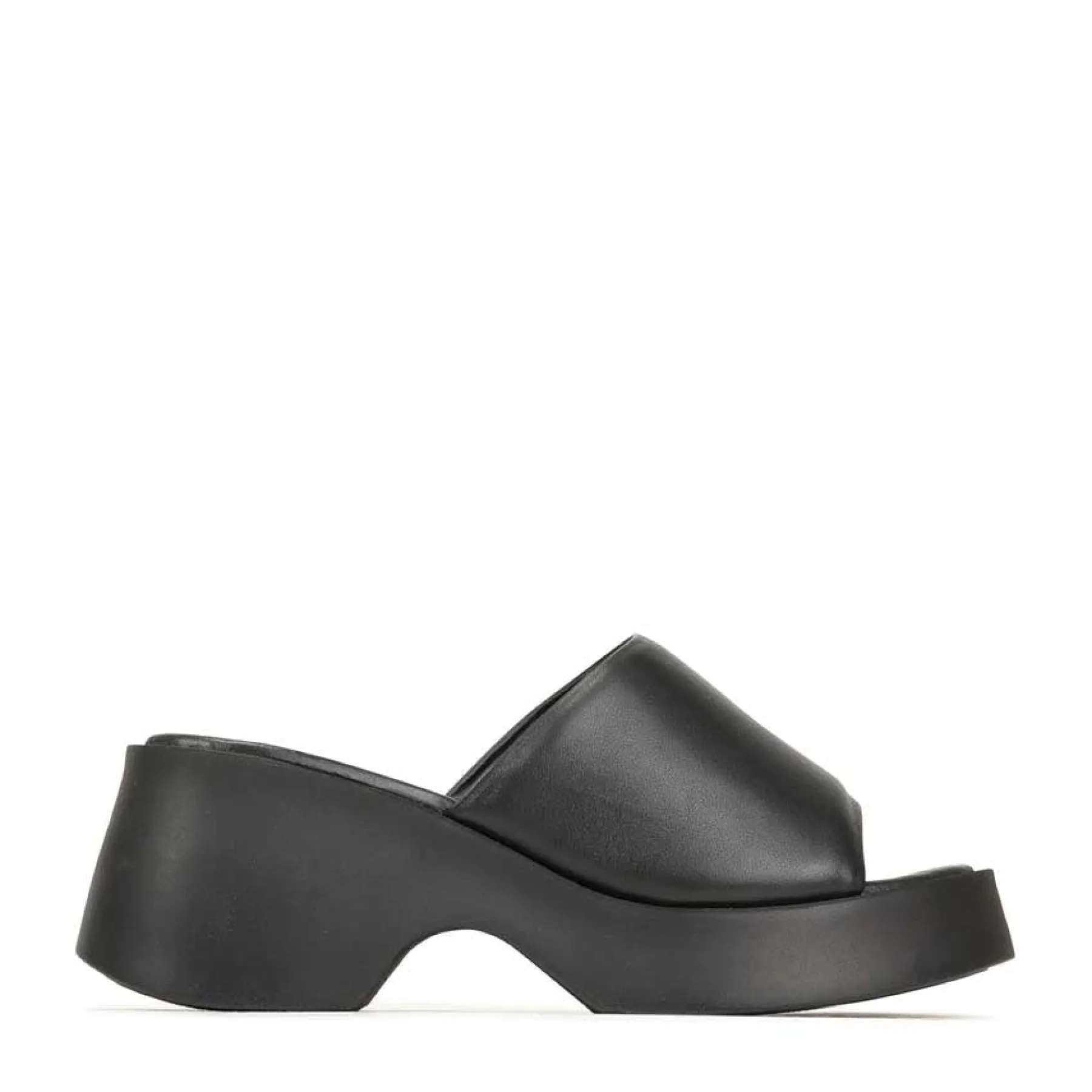 Best EOS Footwear FLORIA LEATHER CHUNKY WEDGE SANDALS