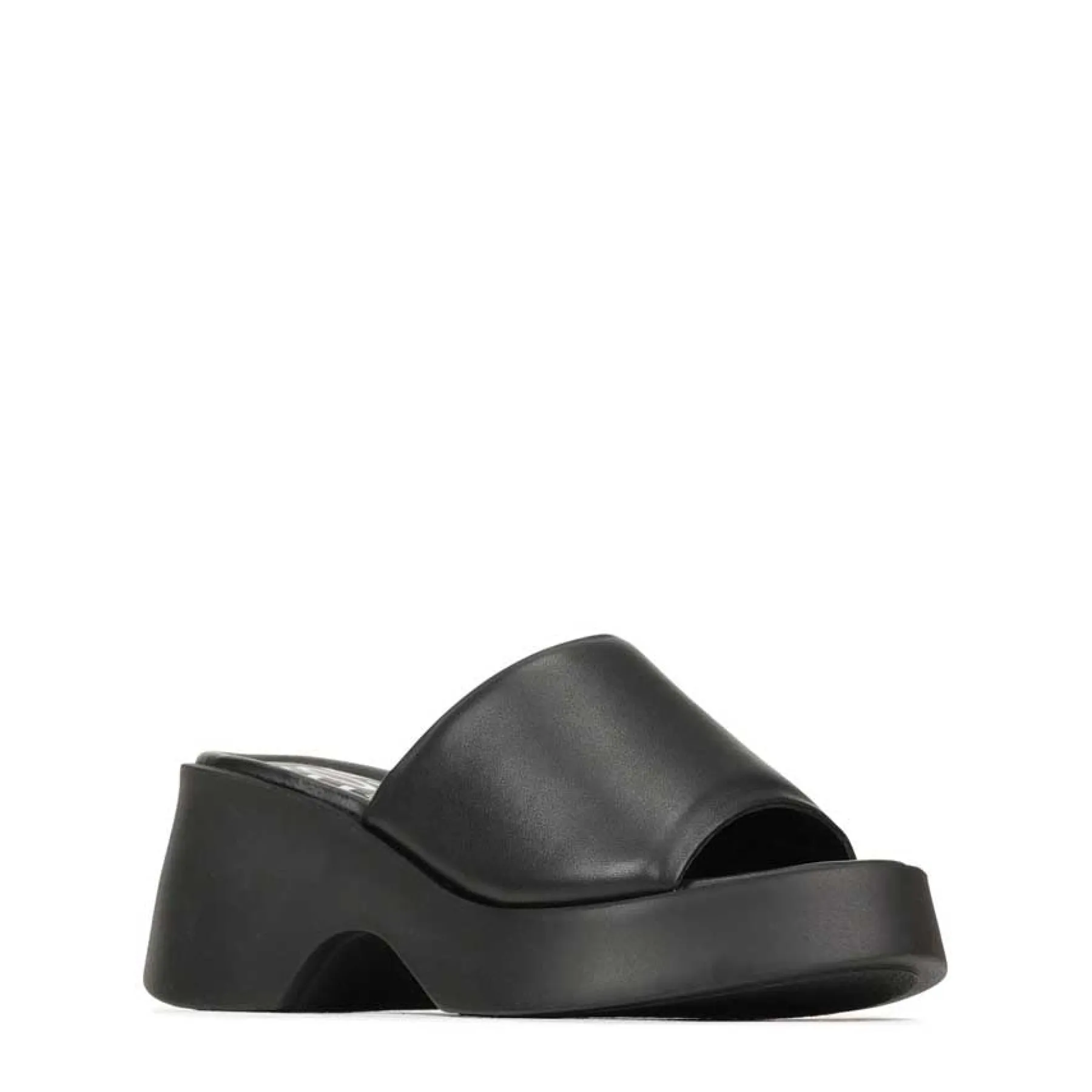 Best EOS Footwear FLORIA LEATHER CHUNKY WEDGE SANDALS