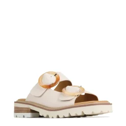 Cheap EOS Footwear GILA BLOCK HEEL SLIDES LEATHER