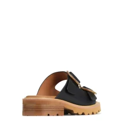 Cheap EOS Footwear GILA BLOCK HEEL SLIDES LEATHER