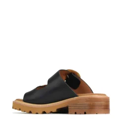 Cheap EOS Footwear GILA BLOCK HEEL SLIDES LEATHER