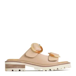 Cheap EOS Footwear GILA BLOCK HEEL SLIDES LEATHER