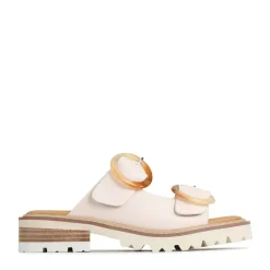 Cheap EOS Footwear GILA BLOCK HEEL SLIDES LEATHER