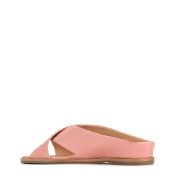 Online EOS Footwear HIGH LEATHER SLIDE SANDALS