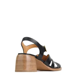 Store EOS Footwear ISA LOW HEEL SANDALS LEATHER