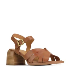 Store EOS Footwear ISA LOW HEEL SANDALS LEATHER
