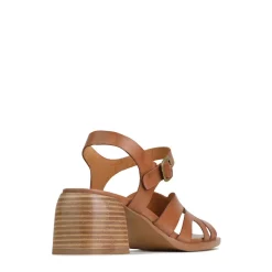 Store EOS Footwear ISA LOW HEEL SANDALS LEATHER