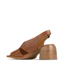 Clearance EOS Footwear ISADORA LEATHER BLOCK HEEL SANDALS