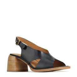 Clearance EOS Footwear ISADORA LEATHER BLOCK HEEL SANDALS