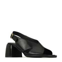 Clearance EOS Footwear ISADORA LEATHER BLOCK HEEL SANDALS