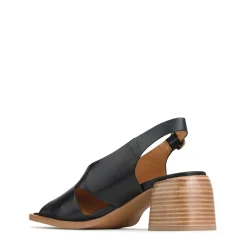 Clearance EOS Footwear ISADORA LEATHER BLOCK HEEL SANDALS