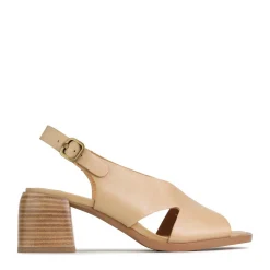 Clearance EOS Footwear ISADORA LEATHER BLOCK HEEL SANDALS