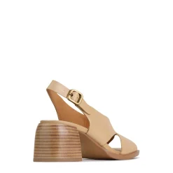 Clearance EOS Footwear ISADORA LEATHER BLOCK HEEL SANDALS