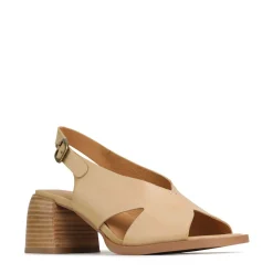 Clearance EOS Footwear ISADORA LEATHER BLOCK HEEL SANDALS