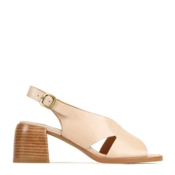 Clearance EOS Footwear ISADORA LEATHER BLOCK HEEL SANDALS