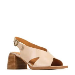 Clearance EOS Footwear ISADORA LEATHER BLOCK HEEL SANDALS