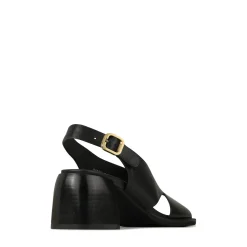 Clearance EOS Footwear ISADORA LEATHER BLOCK HEEL SANDALS
