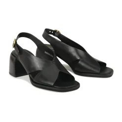 Clearance EOS Footwear ISADORA LEATHER BLOCK HEEL SANDALS