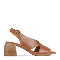 Clearance EOS Footwear ISADORA LEATHER BLOCK HEEL SANDALS