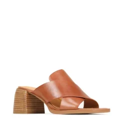 Outlet EOS Footwear ISO LEATHER BLOCK HEEL SANDALS