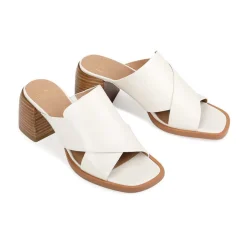 Outlet EOS Footwear ISO LEATHER BLOCK HEEL SANDALS