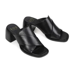 Outlet EOS Footwear ISO LEATHER BLOCK HEEL SANDALS
