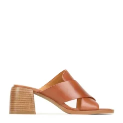 Outlet EOS Footwear ISO LEATHER BLOCK HEEL SANDALS