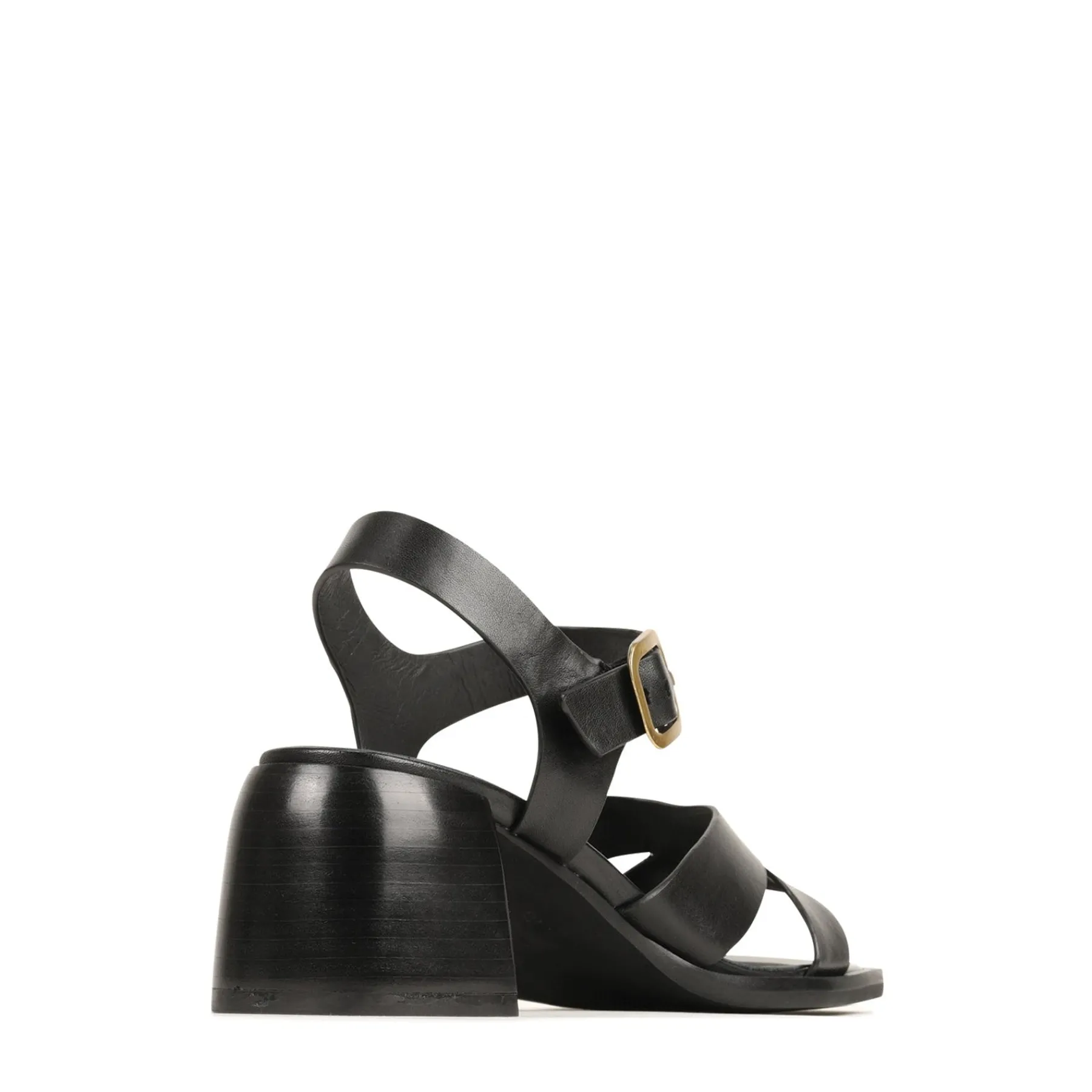 Clearance EOS Footwear ISOKEN LEATHER BLOCK HEEL SANDALS