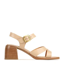 Clearance EOS Footwear ISOKEN LEATHER BLOCK HEEL SANDALS