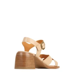 Clearance EOS Footwear ISOKEN LEATHER BLOCK HEEL SANDALS