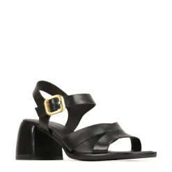 Clearance EOS Footwear ISOKEN LEATHER BLOCK HEEL SANDALS